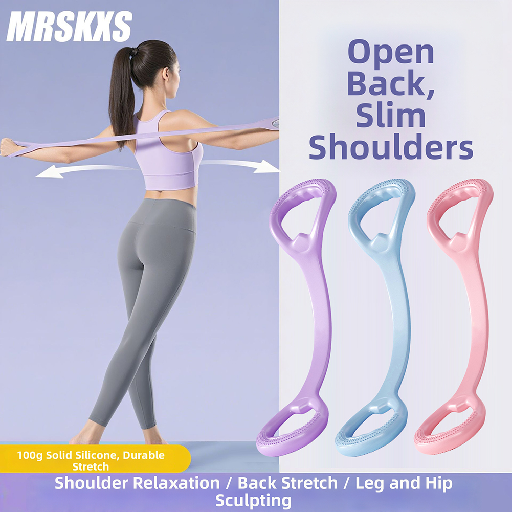 Posture Corrector Back - 홈짐용 8자형 탄성 운동 밴드 요가