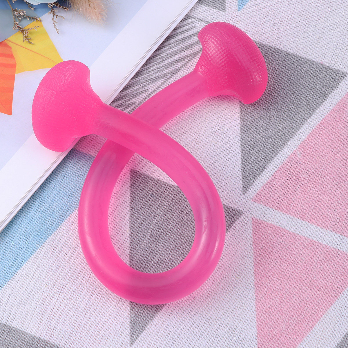 분홍색 젤리 색상의 휴대용 요가 밴드, 다용도 확장형  - Yoga Fitness Resistance Band 리뷰 및 가격
