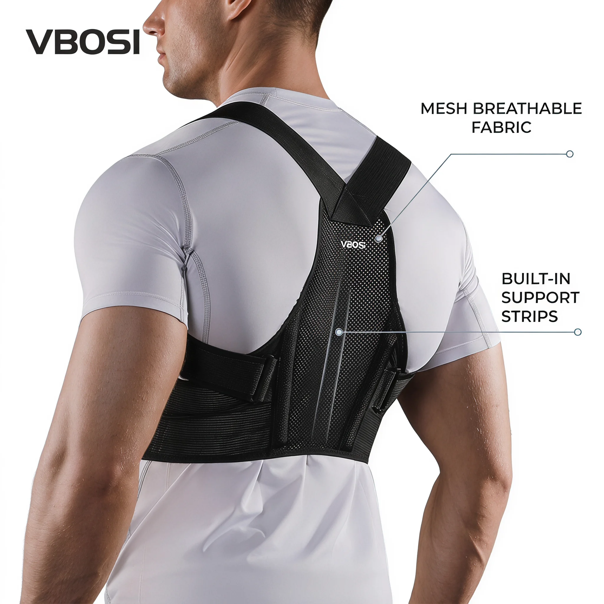 VBOSI 조절 가능한 자세 교정기 통기성 메쉬 등 어 - Posture Corrector Back 리뷰 및 가격