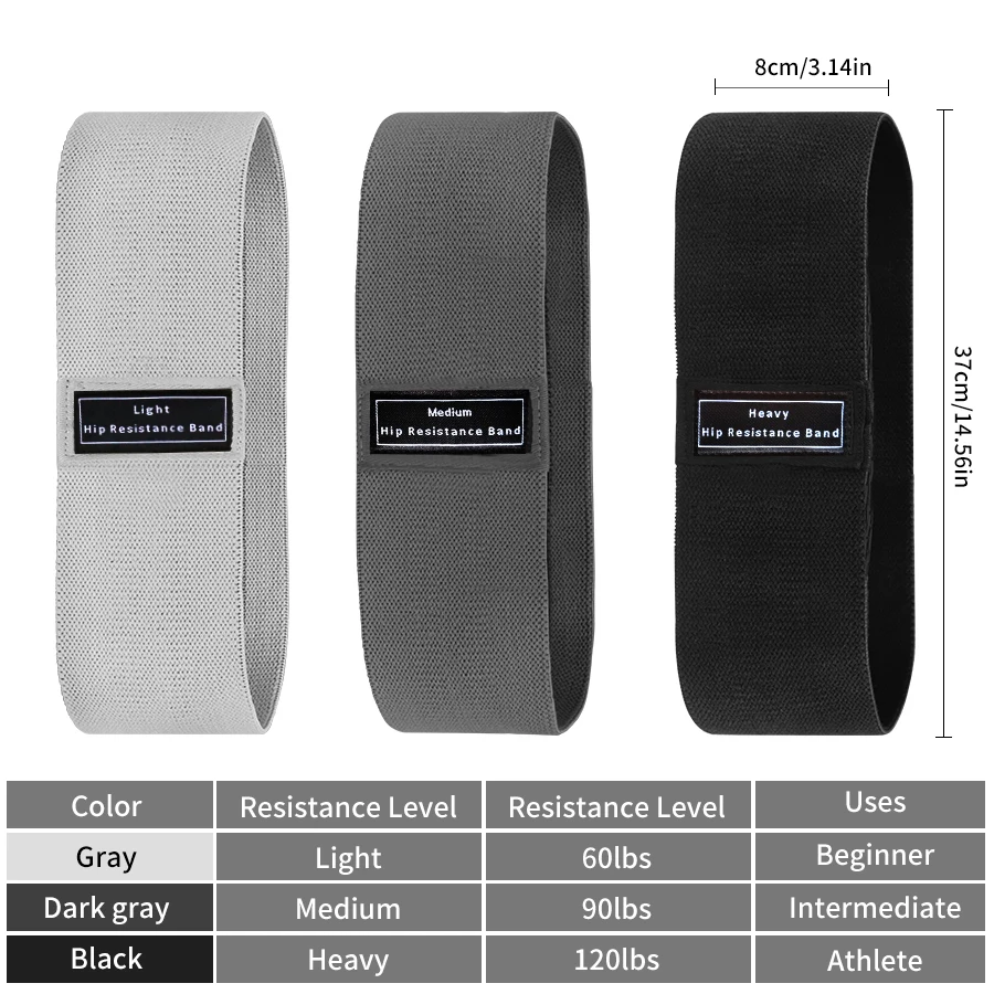 패브릭 저항 힙 부티 밴드 글루트 허벅지 탄성 운동 밴 - Yoga Fitness Resistance Band 리뷰 및 가격